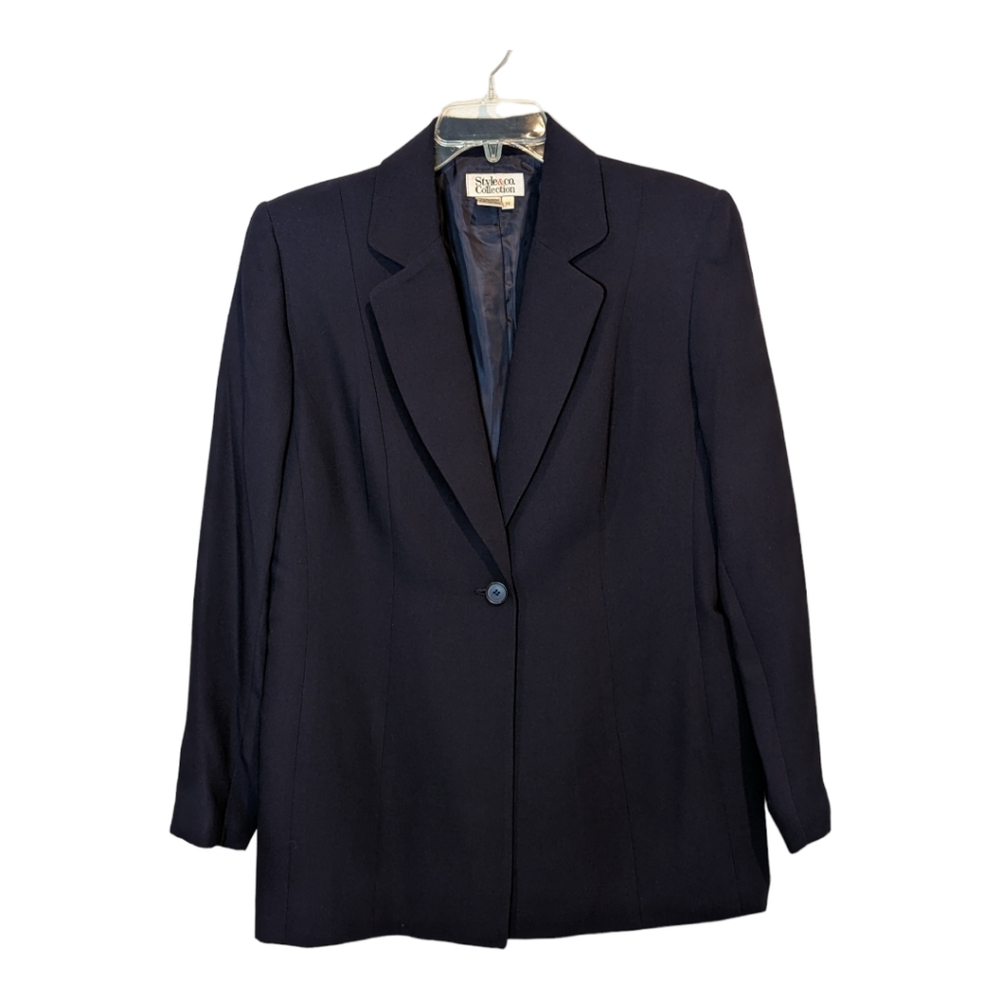 Style & Co Collection navy blue blazer size 14 New with tags.